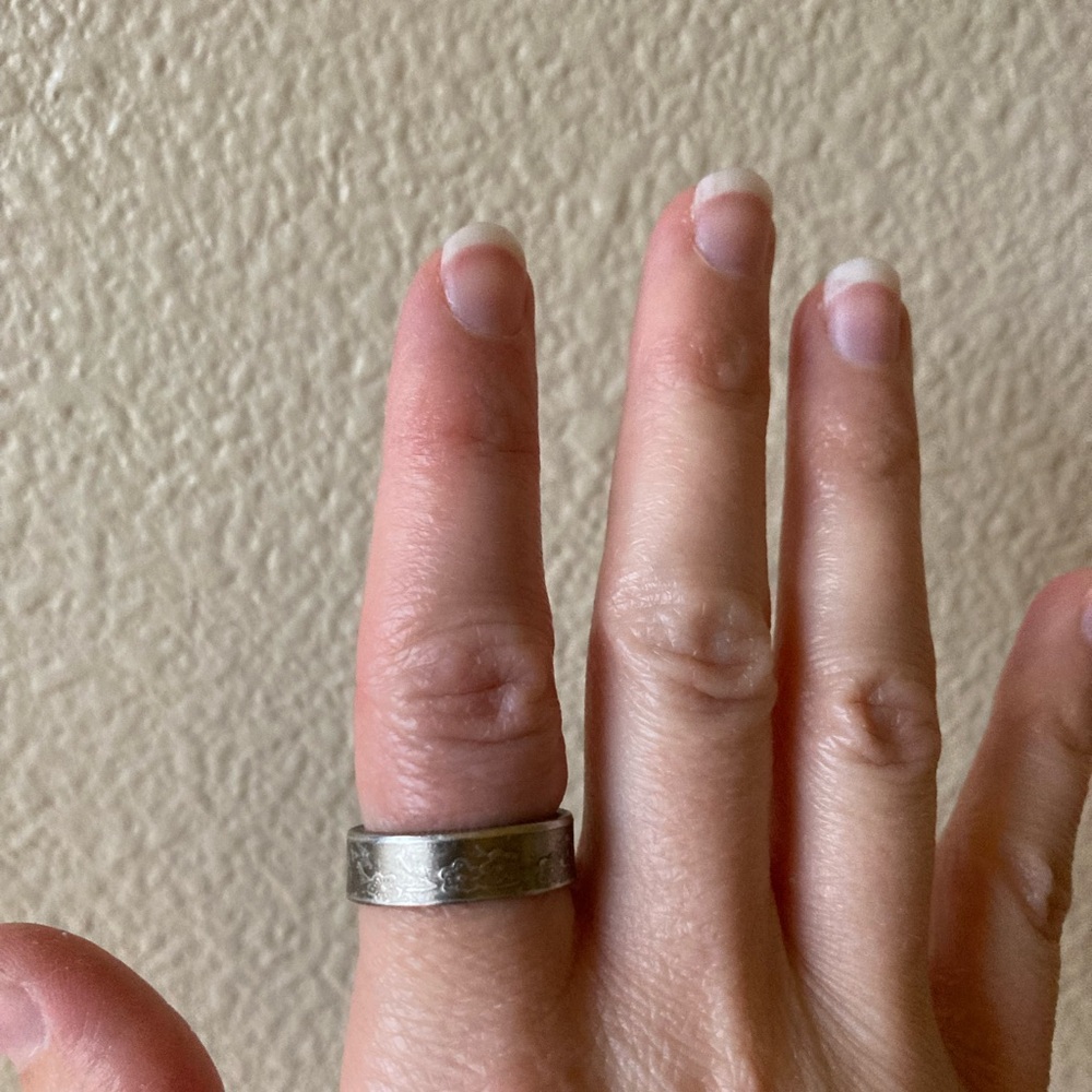 Taiwan Coin Ring with Cherry Blossoms 🌸